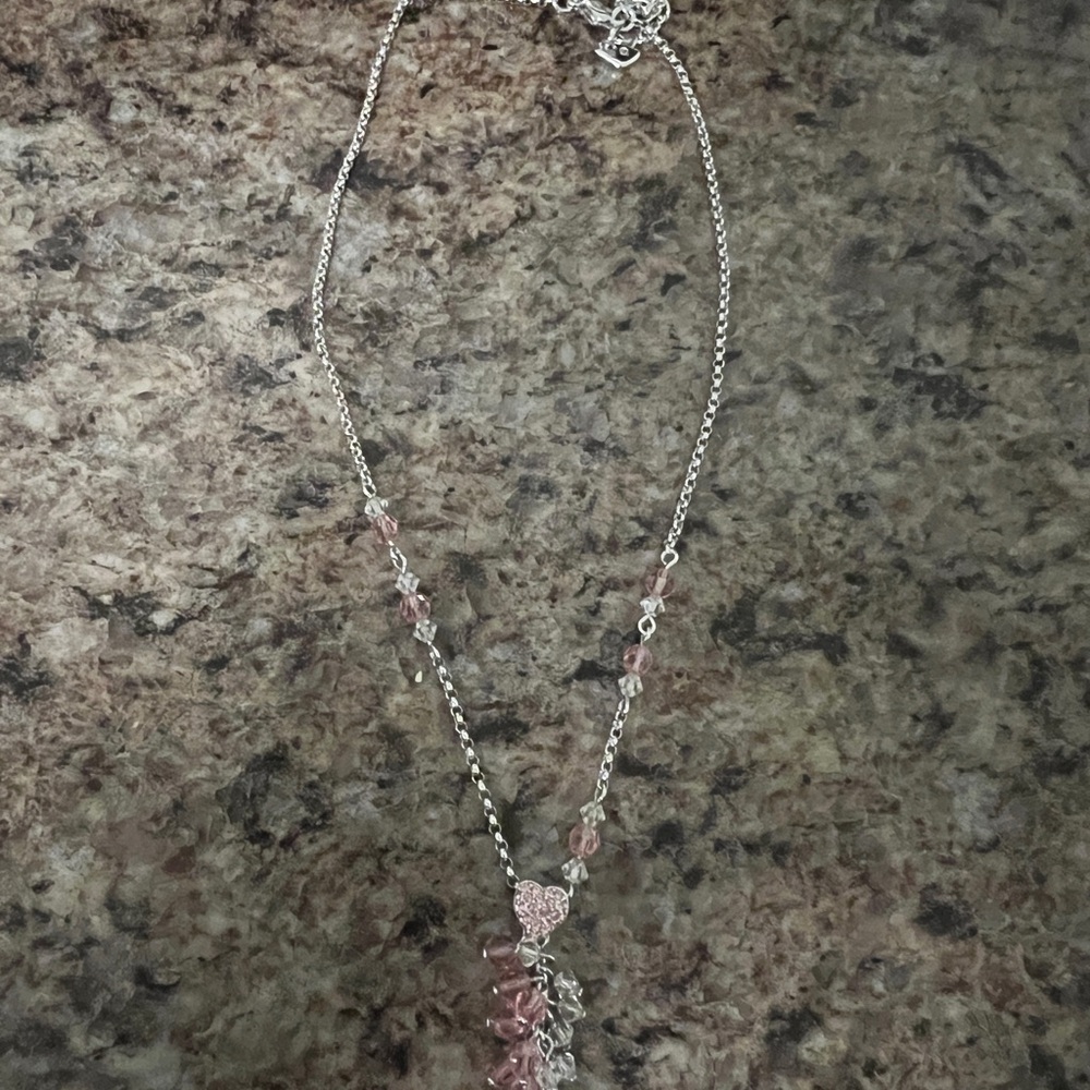 Swarovski Pink Heart Necklace